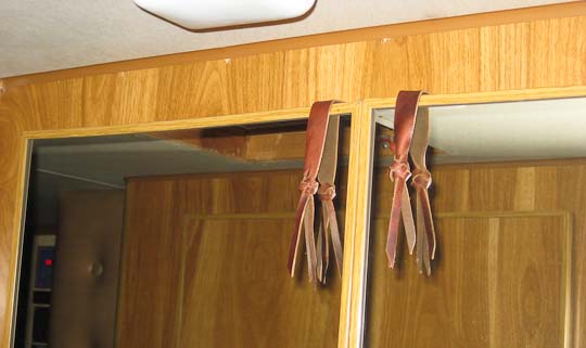 New leather wardrobe door pulls, February 2, 2008