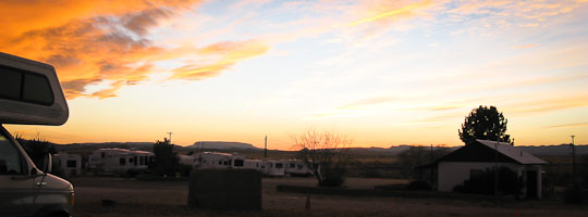 Sunset, Langtry TX - December 26, 2008