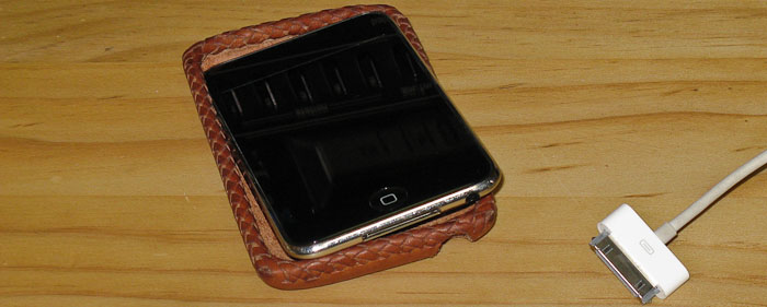 Leather iPod touch case - version 4