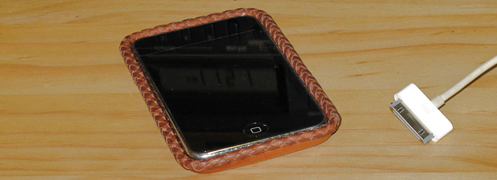 Leather iPod touch case - version 5