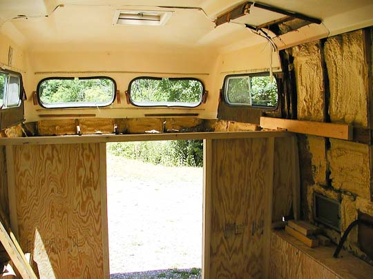 Starcraft Truck Camper shell, interior, front