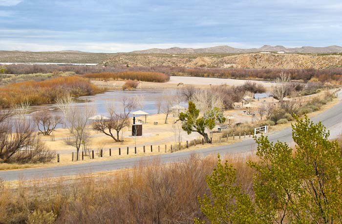 Leasburg Dam, Leasburg Dam State Park, Radium Springs NM, January 22, 2009