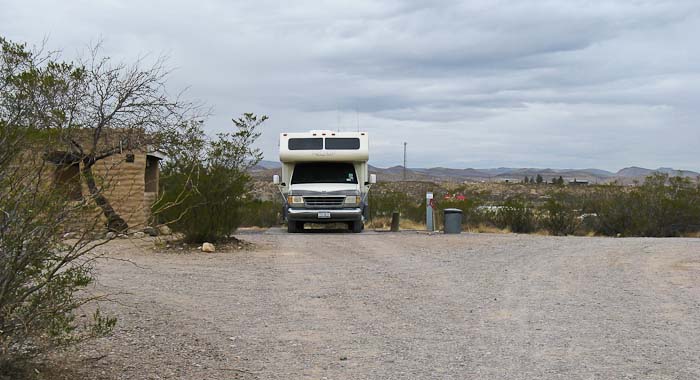 Camped at Site 11, Leasburg Dam State Park, Radium Springs NM, January 22, 2009