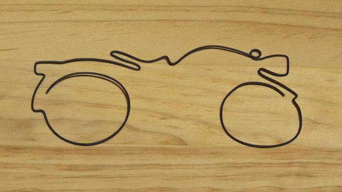 Wire art series #5 - Bike #1, ca. early 1990's, photographed April 25, 2009 Wire art series #5 - Bike #1, ca. early 1990's, photographed April 25, 2009