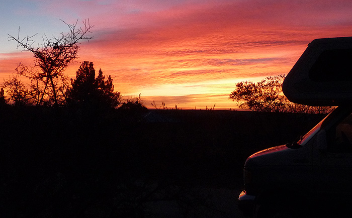 Early Dawn Sky, Site 42, Brantley Lake State Park, Carlsbad NM, December 9, 2009