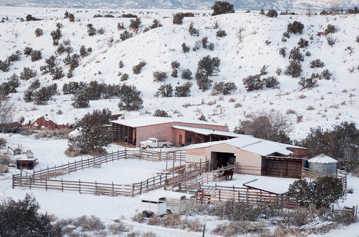 Christmas at the Coral, Ghost Ranch, Abiquiu NM, December 25, 2009 Christmas at the Coral, Ghost Ranch, Abiquiu NM, December 25, 2009