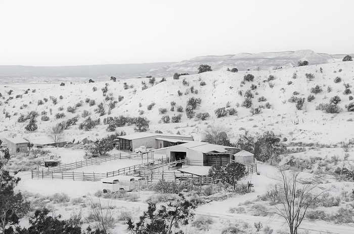 Christmas at the Corral, Ghost Ranch, Abiquiu NM, December 25, 2009