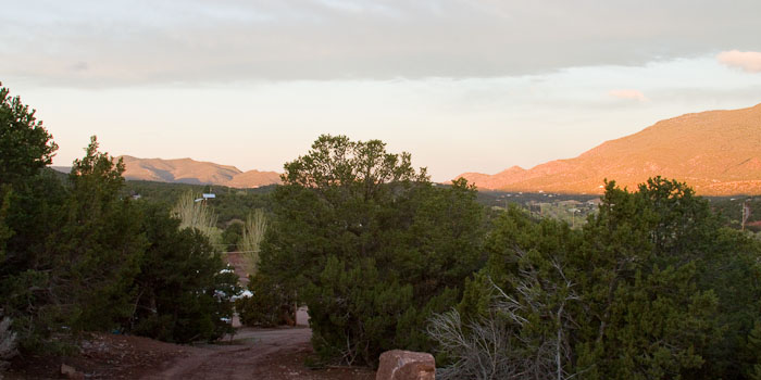 Dawn, Hidden Valley RV Park, Tijeras NM, April 24, 2010