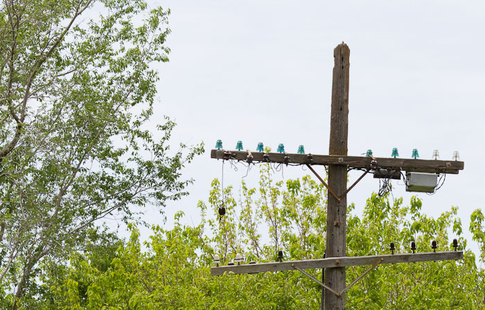 Land line, Lyndon KS, May 9, 2010