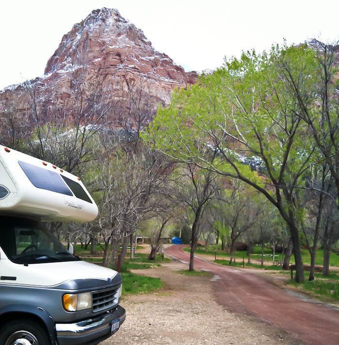 Five pm at South Campground, Zion National Park, April 9, 2011