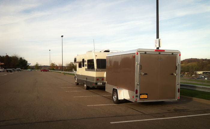 Camped, Walmart, Cambridge OH, October 25, 2011