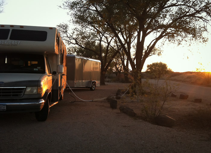 Sunset, Oasis State Park, Portales NM, October 30, 2011