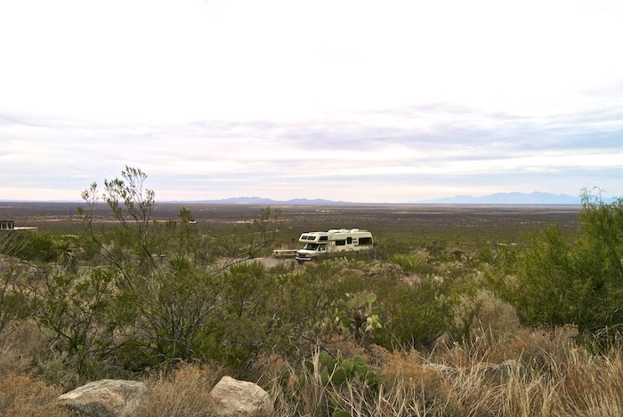 Camped at Site 6, Oliver Lee Memorial State Park, Alamogordo NM, November 11, 2011