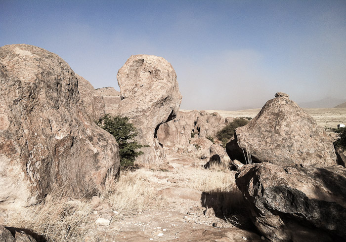 Dust, City of Rocks State Park, Faywood NM, March 7, 2012