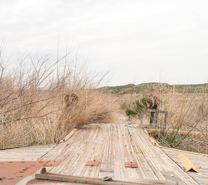 Dock, Blue West Public Boat Ramp, Lake Meredith National Recreation Area, Fritch TX, May 12, 2012