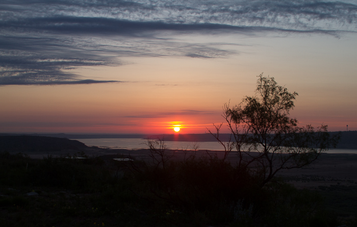 Sunrise at Blue West, Lake Meredith National Recreation Area, Fritch TX, May 12, 2012