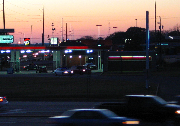 The World at sunset, Tuscaloosa AL, December 30, 2007