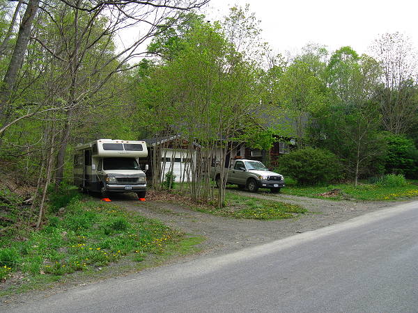 Parked in the lower driveway for the summer, May 8, 2008