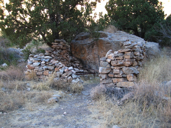 Line cabin, Dog Canyon Trail, Oliver Lee Memorial State Park, Alamogordo NM, February 2, 2008