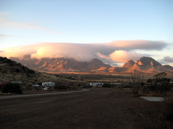 Low flying cloud, Rockhound State Park, Deming NM, February 17, 2008