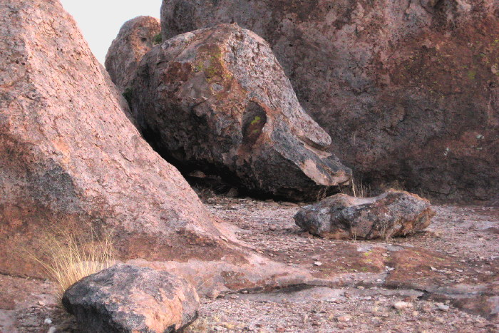 Saving face, City of Rocks State Park, Faywood NM, March 8, 2008.