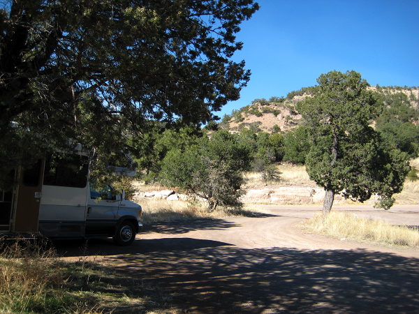Camped along Mule Creek Road, east of Guthrie AZ, March 12, 2008