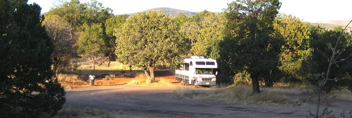 Camped along Mule Creek Road at the AZ border, Mule Creek NM, March 13, 2008