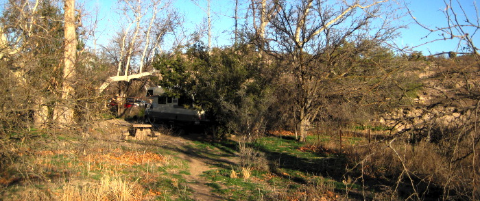 Morning at Clear Creek Campground, Clear Creek AZ, March 15, 2008