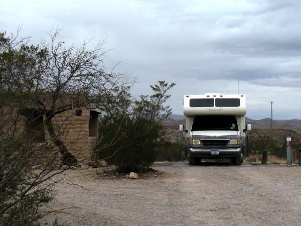 LD and cell tower, Leasburg Dam State Park, Radium Springs NM, January 22, 2009