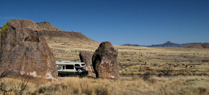 Table Mountain from Site 12, City of Rocks State Park, Faywood NM, March 15, 2009