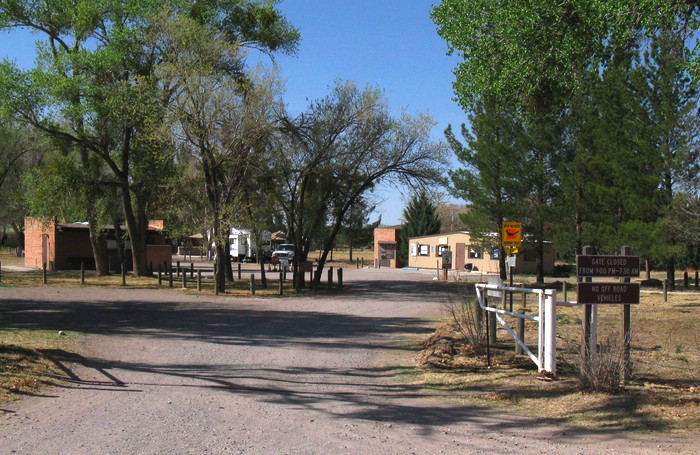 Entrance, Percha Dam State Park, Arrey NM, March 26, 2009