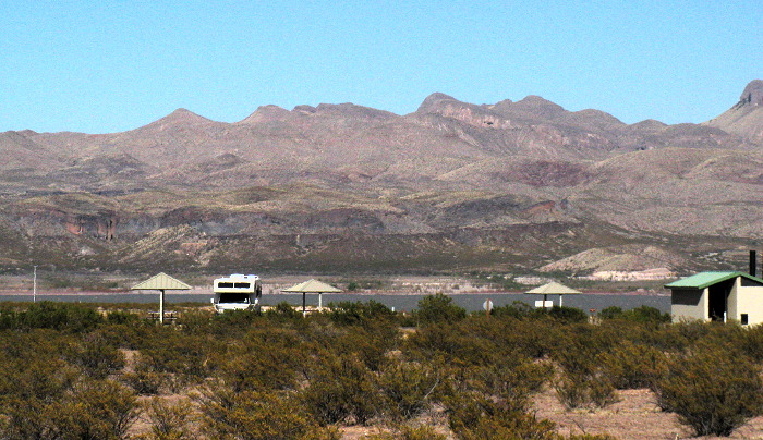 Camped at Site 31, South Monticello Point, Elephant Butte Lake State Park, Elephant Butte NM, March 30, 2009