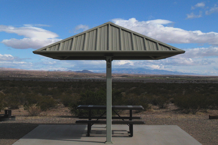 Site 49, South Monticello Area, Elephant Butte Lake State Park, Elephant Butte NM, April 12, 2009