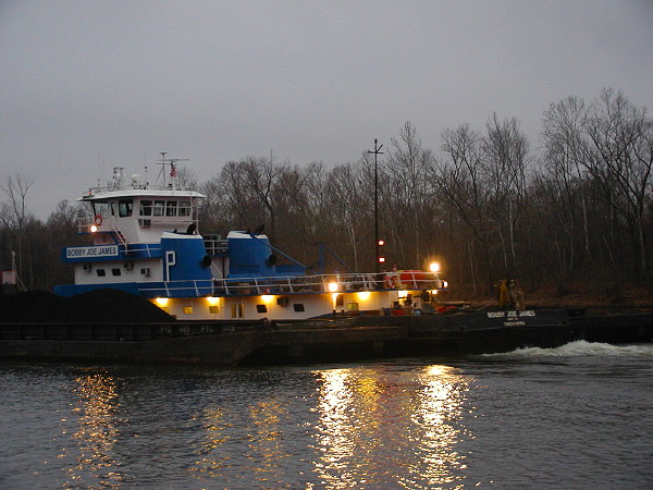 The Bobby Joe James on the Tombigbee River, Dec 14, 2007