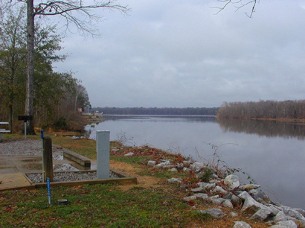 Site 51 overlooking the river, Foscue Creek Park, Demopolis AL, December 21, 2007